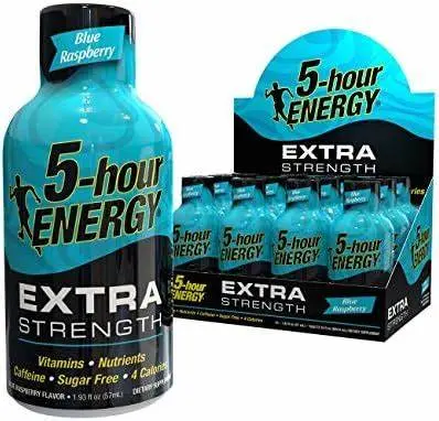 [5HXBR12] 5HR Energy Extra Blue Raspberry 12ct